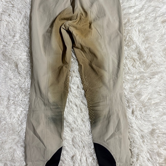 Women’s Size IT42 Tan Equiline Knee Patch Horseback Riding Breeches - Picture 7 of 8